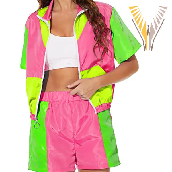 Windbreaker Green and Pink color 802 Youngs Wear